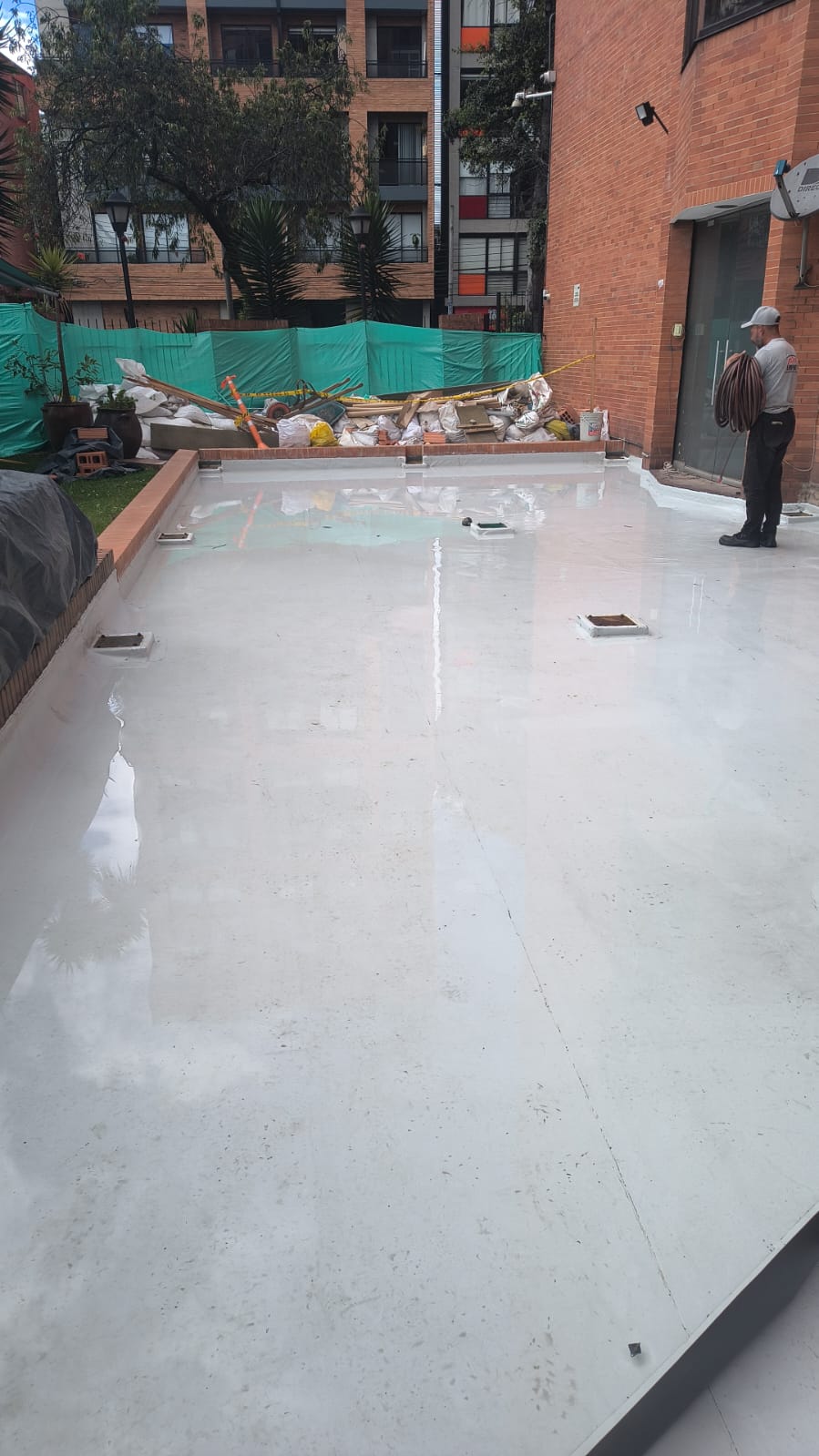 Impermeabilización de terraza con membrana